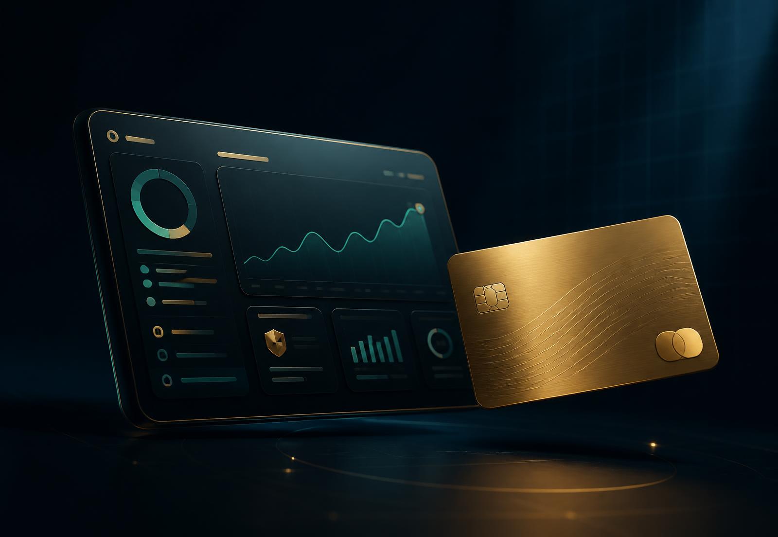 TFM Mulah finance dashboard and gold card artwork